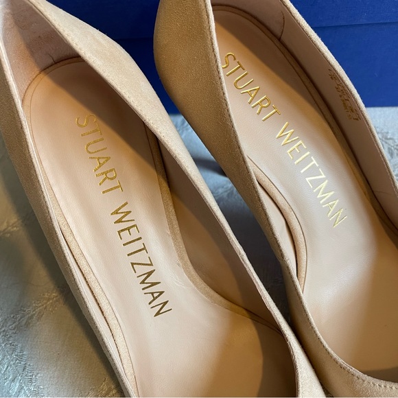 Stuart Weitzman ANNY 85 Pump, adobe suede NWT - Picture 6 of 16